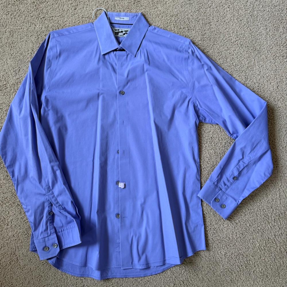 Express Lavender Fitted Men’s Shirt - Large